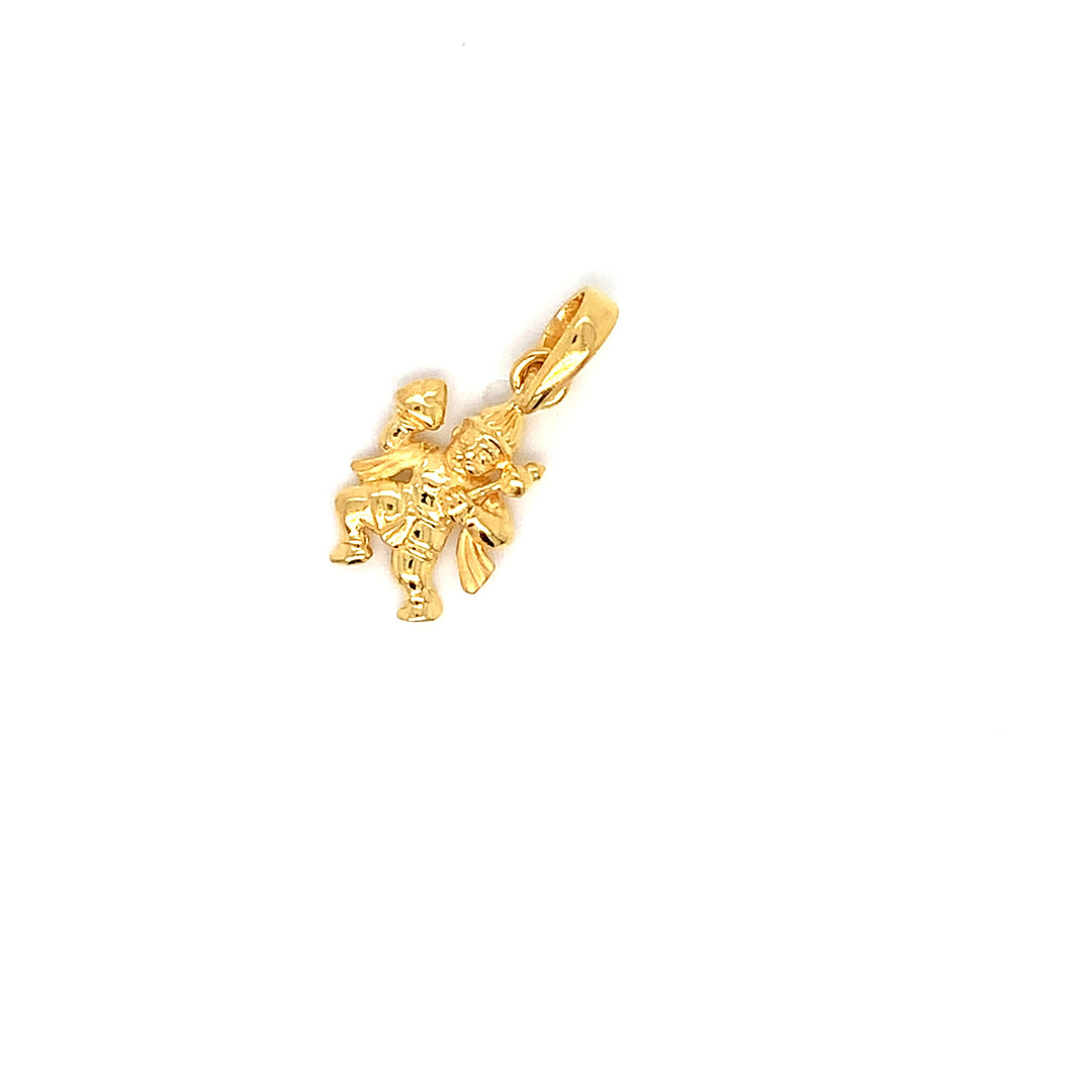 22K YG Hanuman Pendant-1pc