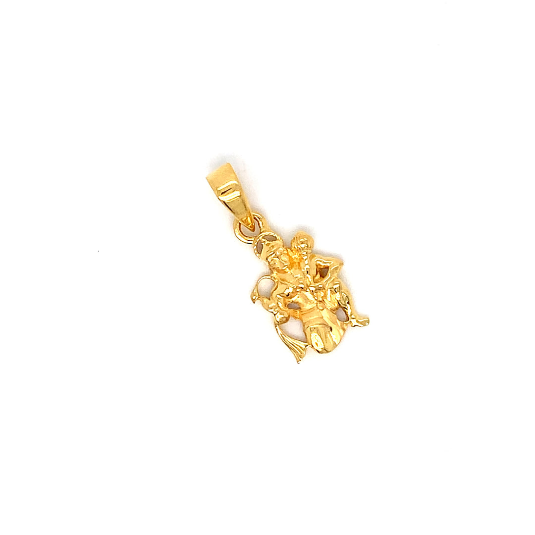 22K YG Hanuman Pendant-1pc