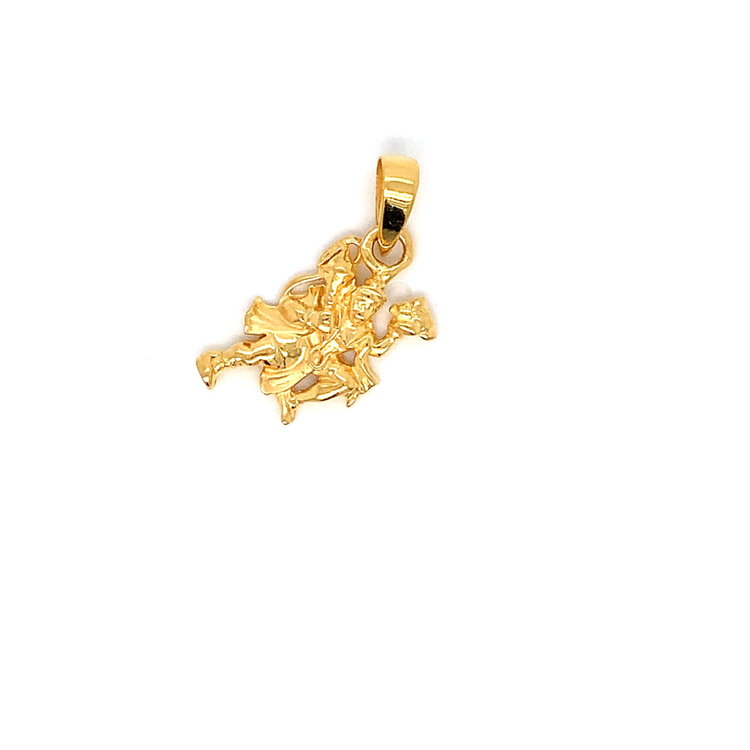 22K YG Hanuman Pendant-1pc