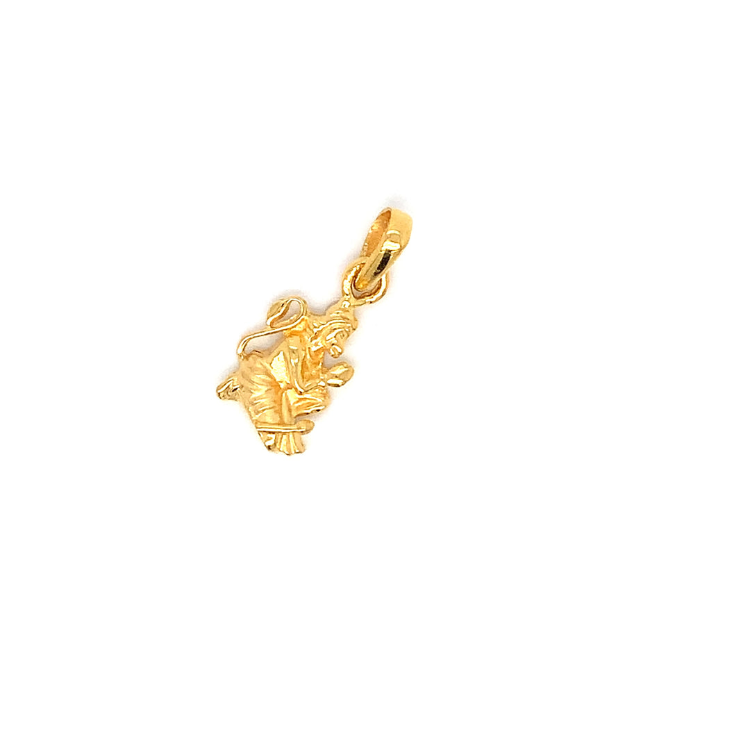 22K YG Hanuman Pendant-1pc