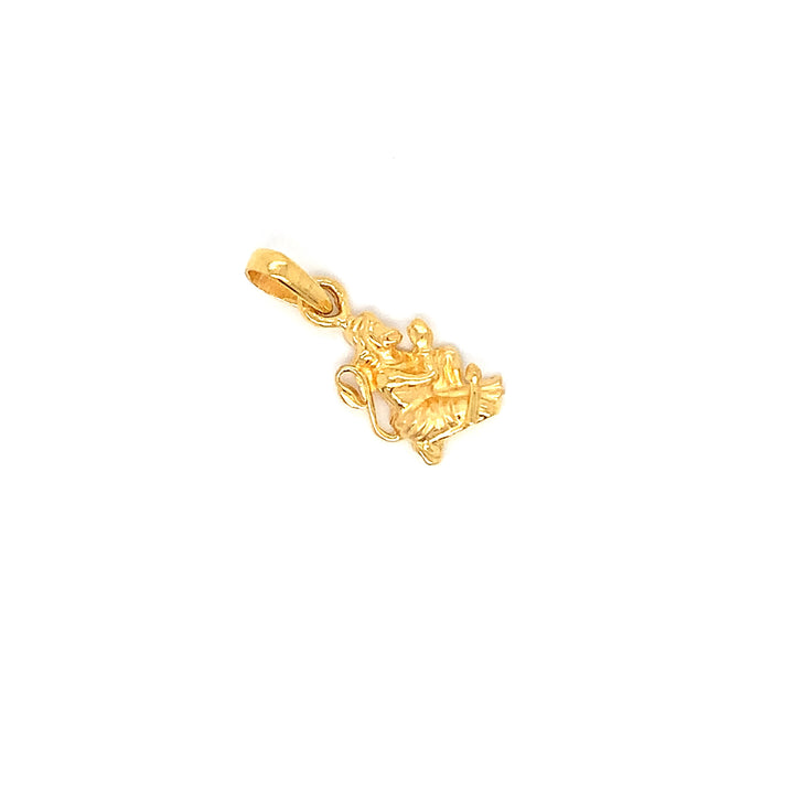 22K YG Hanuman Pendant-1pc