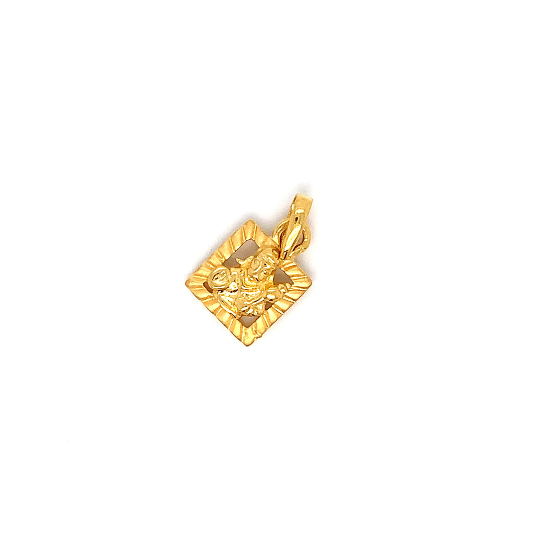 22K YG Hanuman Pendant-1pc