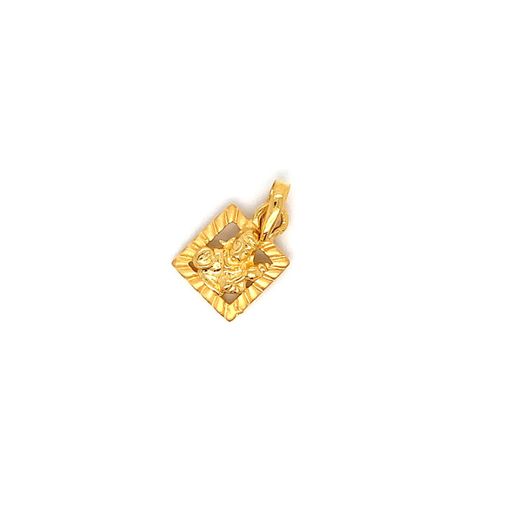 22K YG Hanuman Pendant-1pc