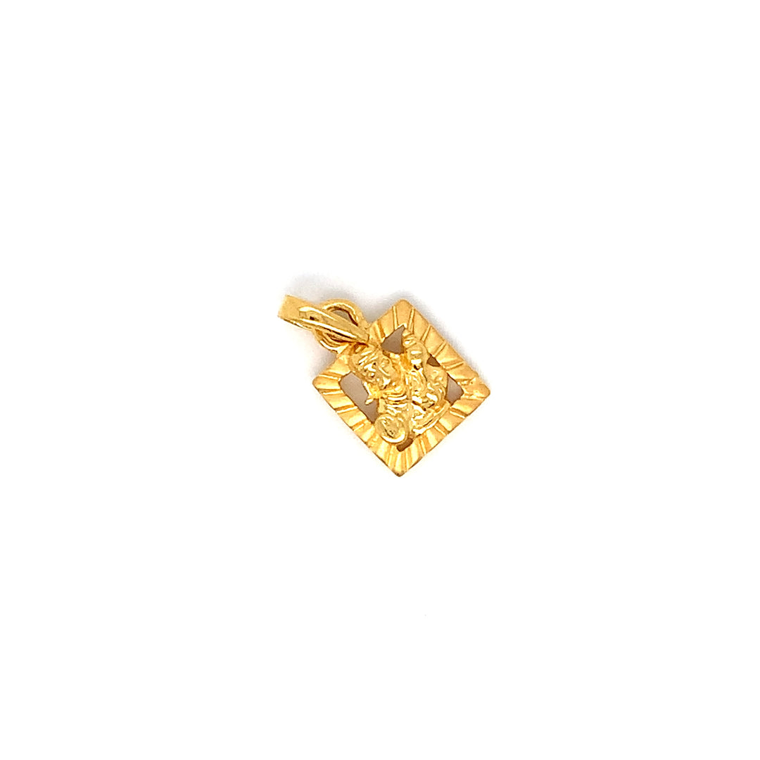 22K YG Hanuman Pendant-1pc