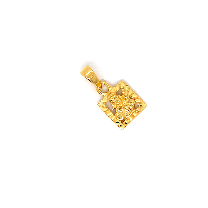 22K YG Hanuman Pendant-1pc