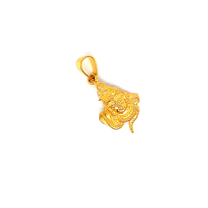 22K YG Shiva Pendant-1pc