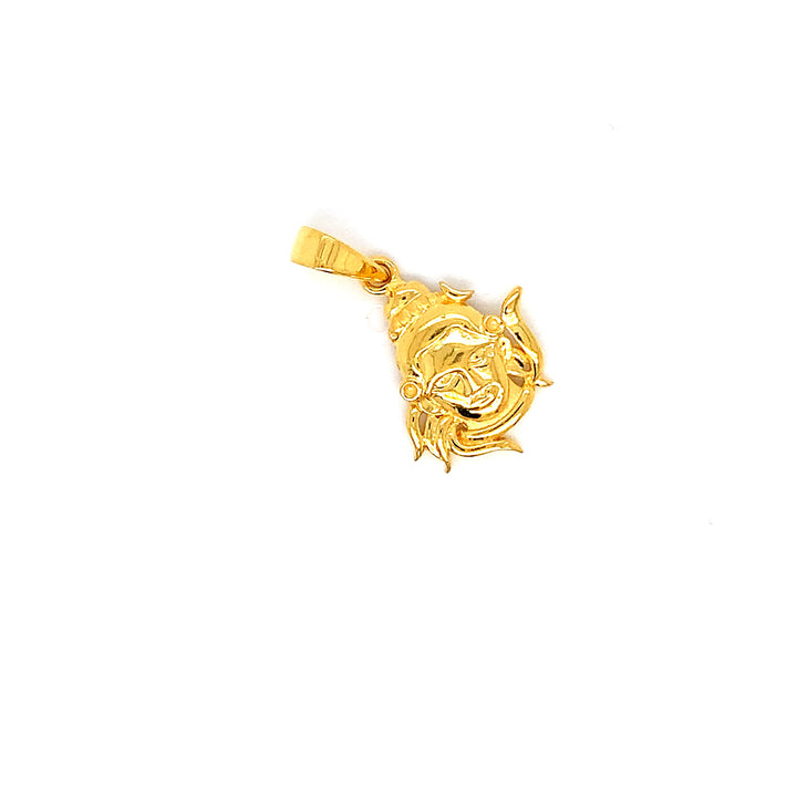 22K YG Shiva Pendant-1pc