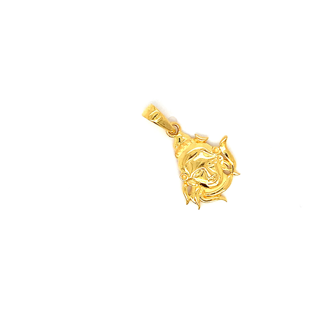 22K YG Shiva Pendant-1pc