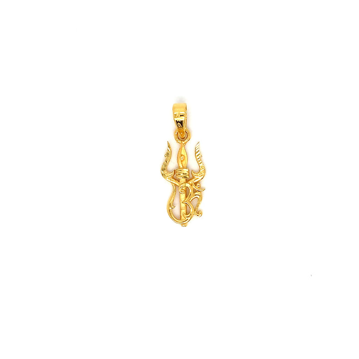 22K YG Trishul Pendant-1pc