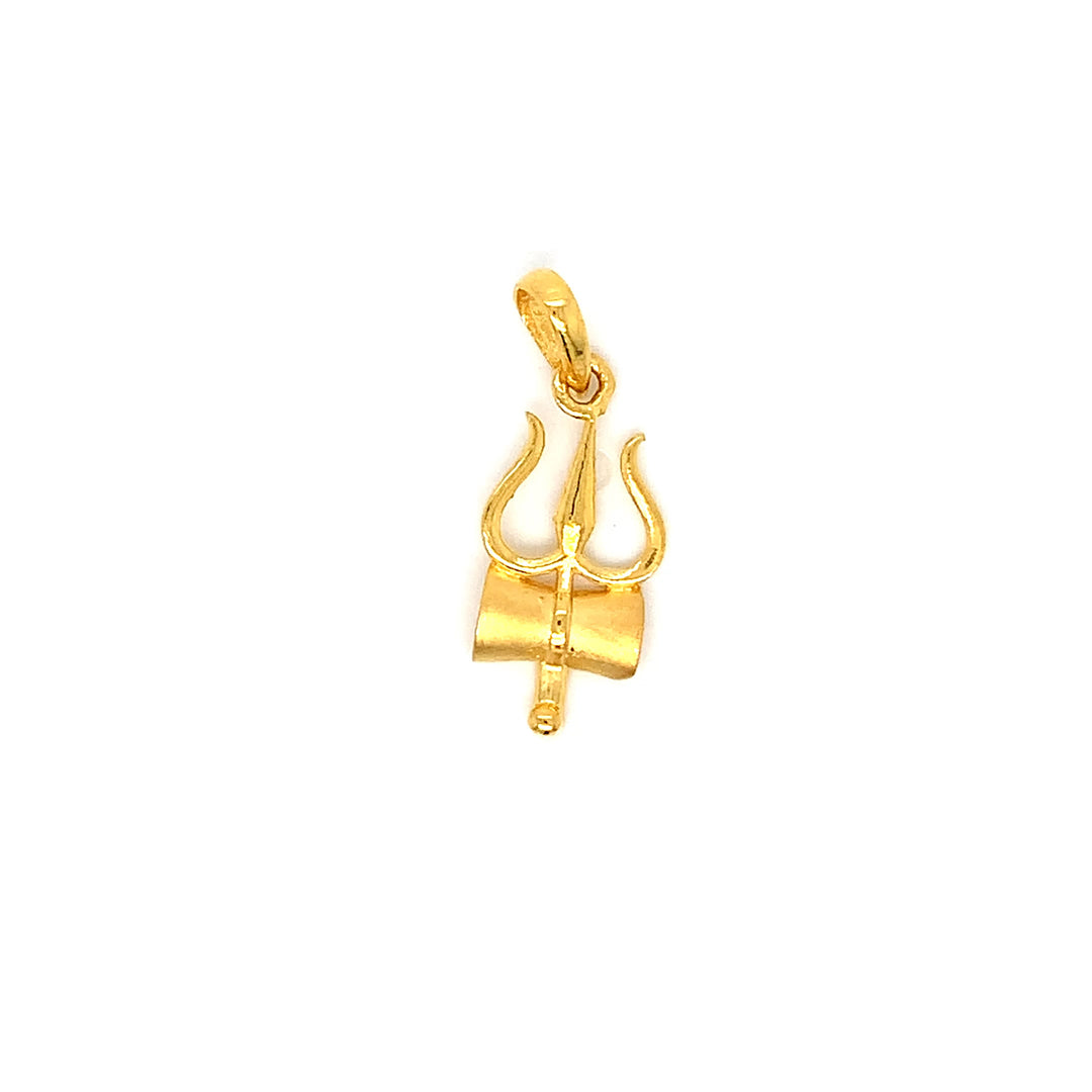 22K YG Trishul Pendant-1pc