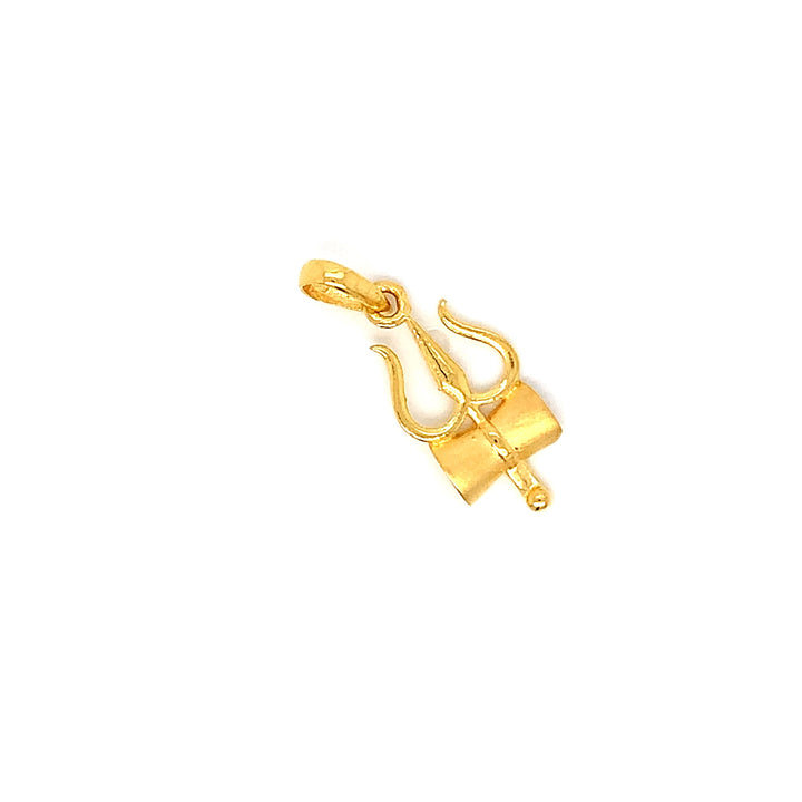 22K YG Trishul Pendant-1pc