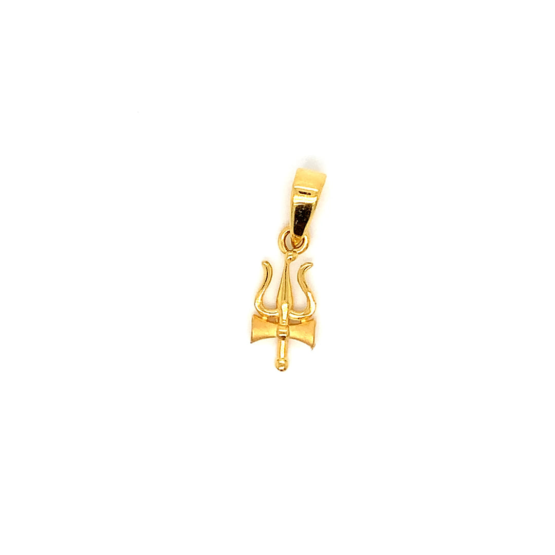 22K YG Trishul Pendant-1pc