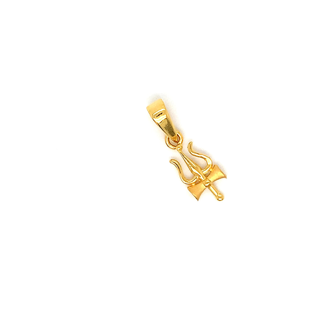 22K YG Trishul Pendant-1pc