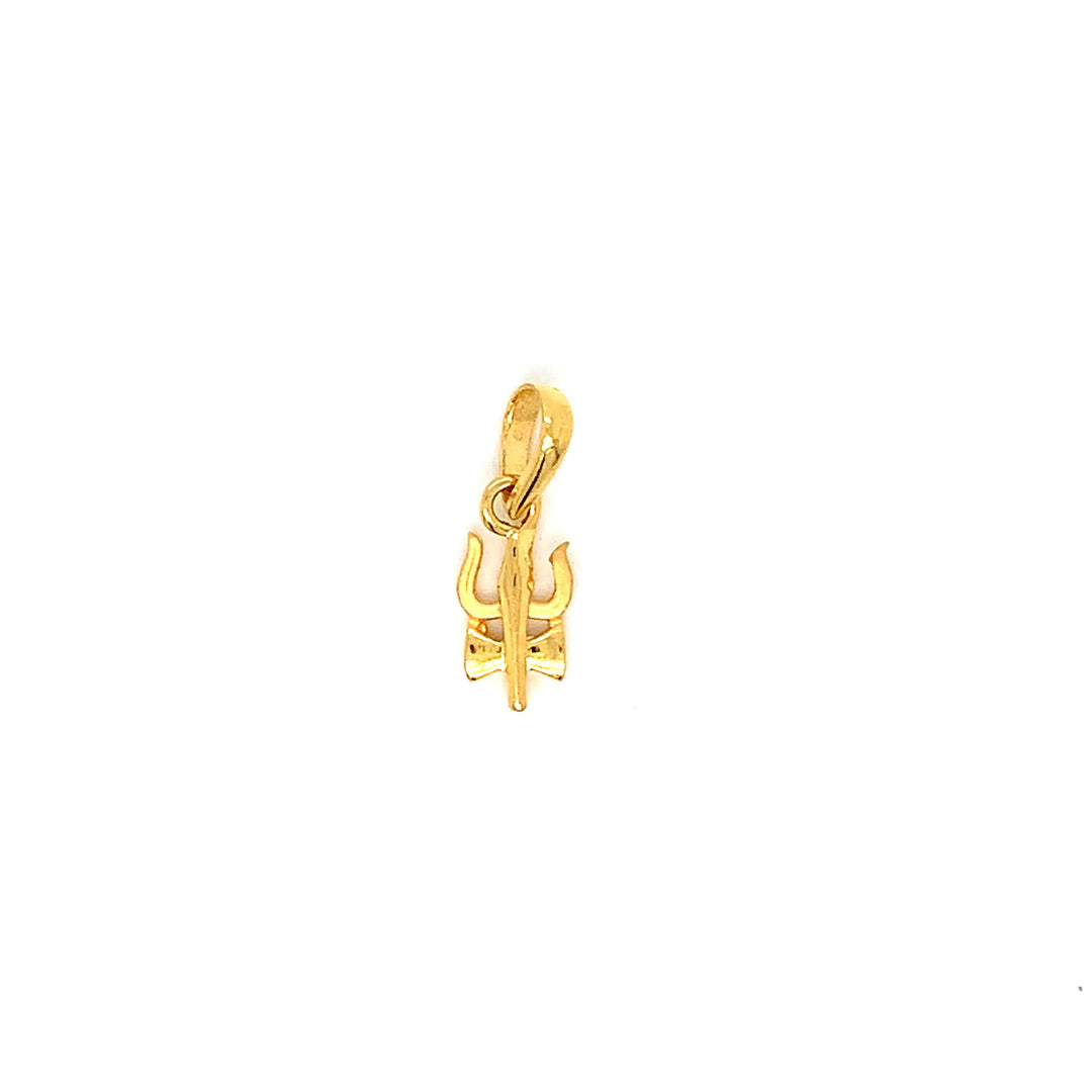 22K YG Trishul Pendant-1pc
