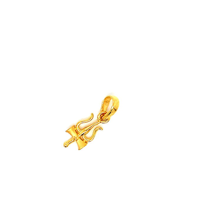 22K YG Trishul Pendant-1pc