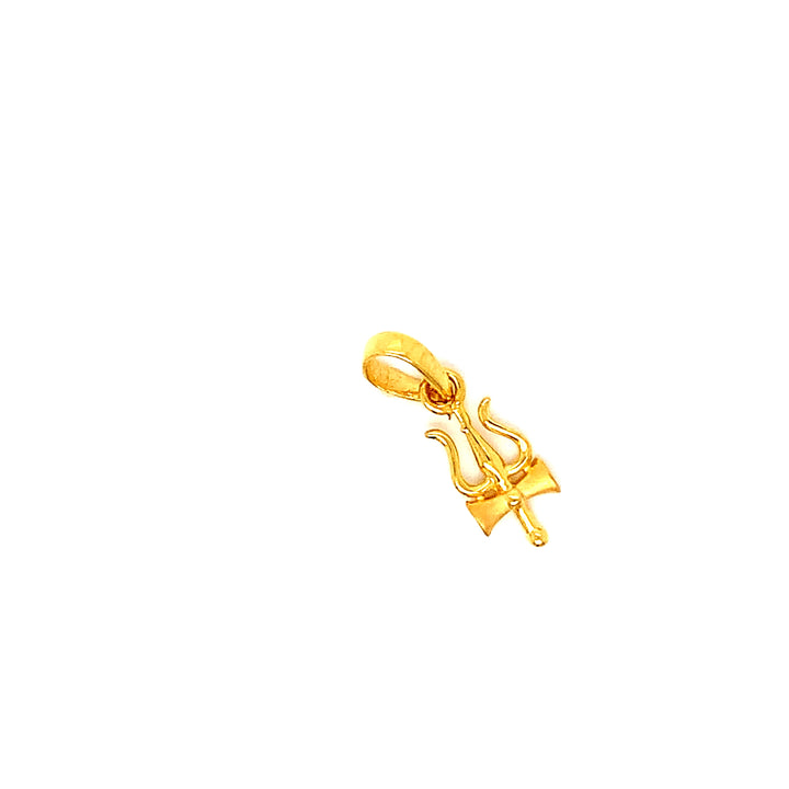 22K YG Trishul Pendant-1pc