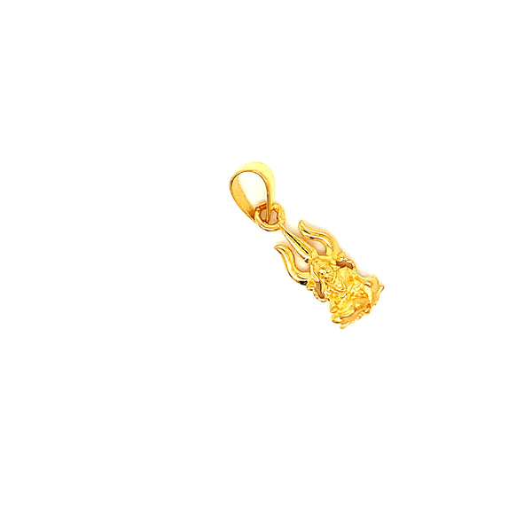22K YG Trishul Pendant-1pc