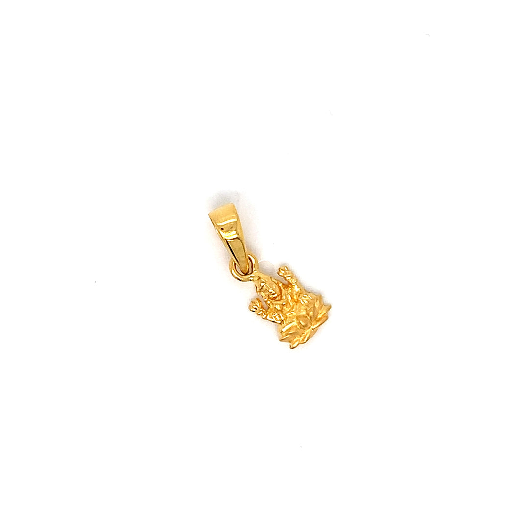22K YG Laxmi Pendant-1pc