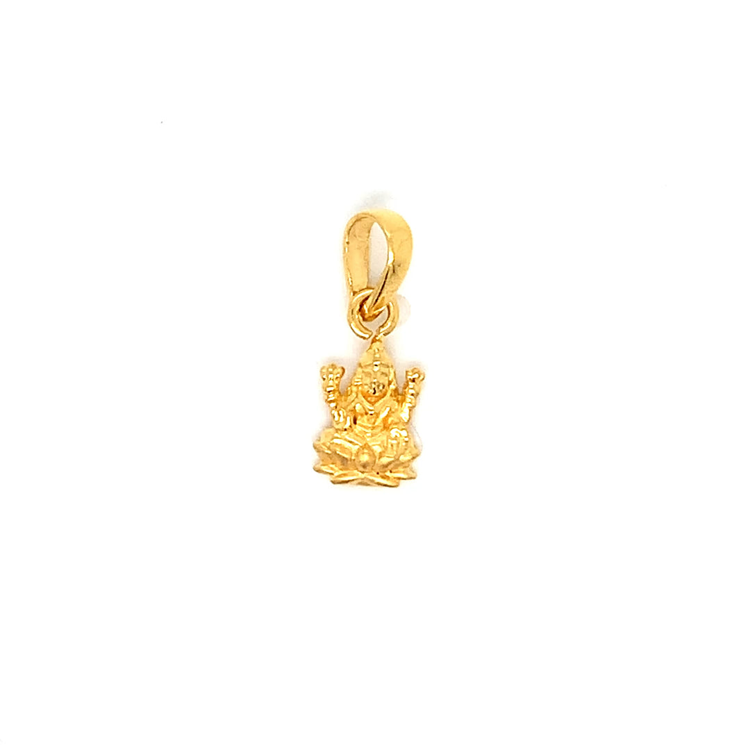 22K YG Laxmi Pendant-1pc