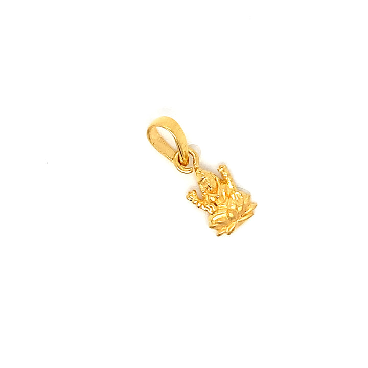 22K YG Laxmi Pendant-1pc
