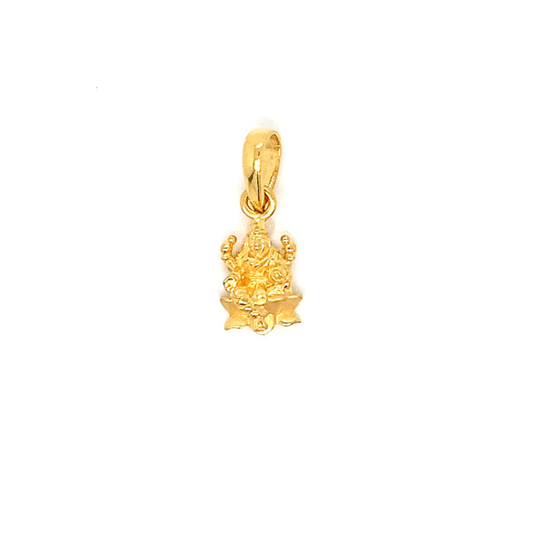 22K YG Laxmi Pendant-1pc