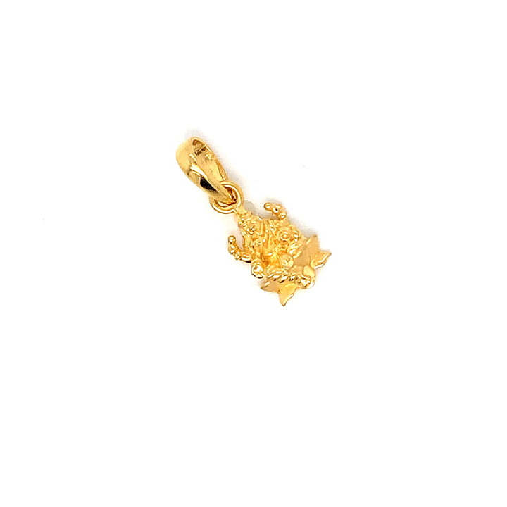 22K YG Laxmi Pendant-1pc