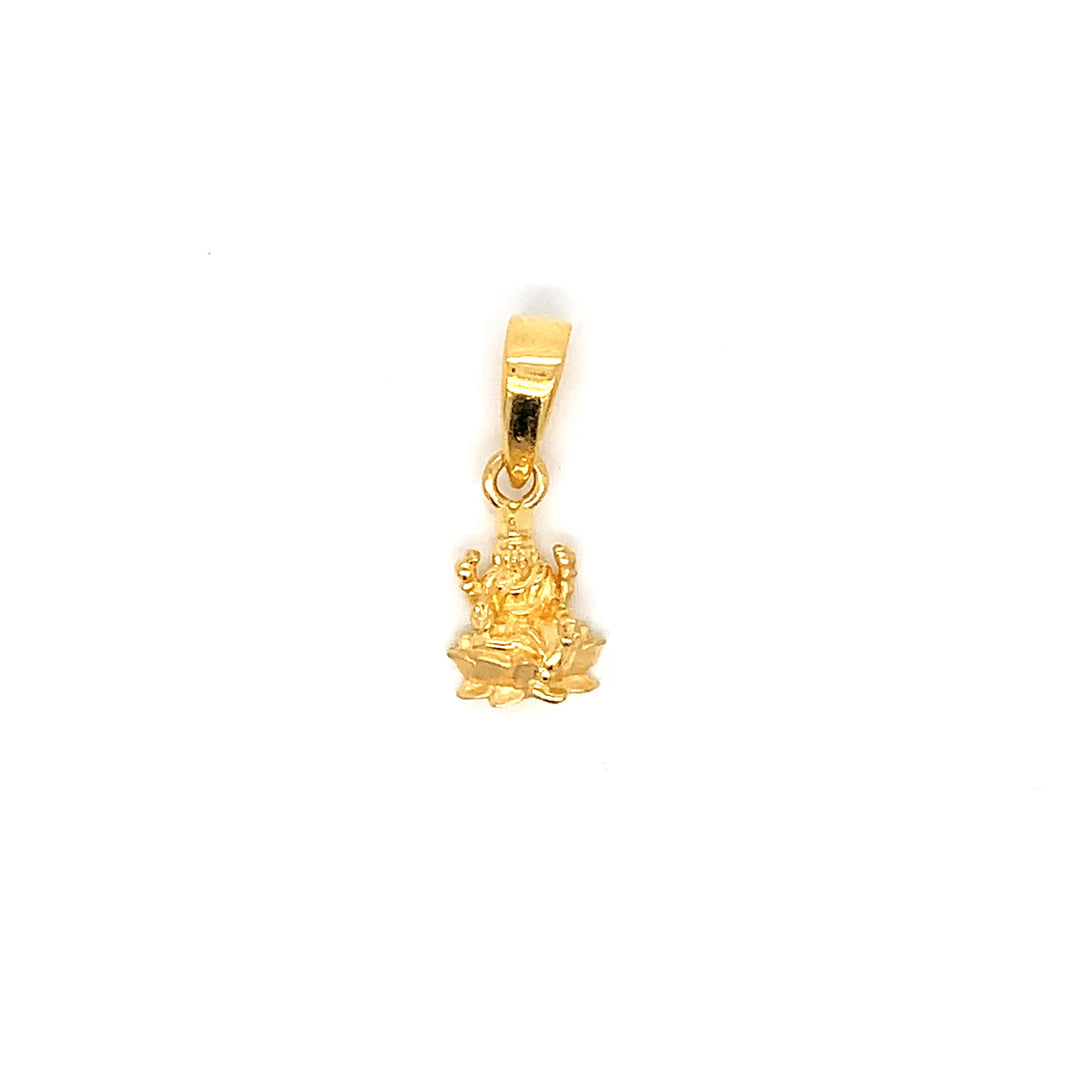 22K YG Laxmi Pendant-1pc