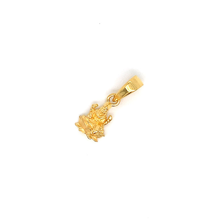 22K YG Laxmi Pendant-1pc