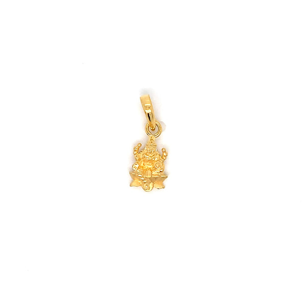22K YG Laxmi Pendant-1pc