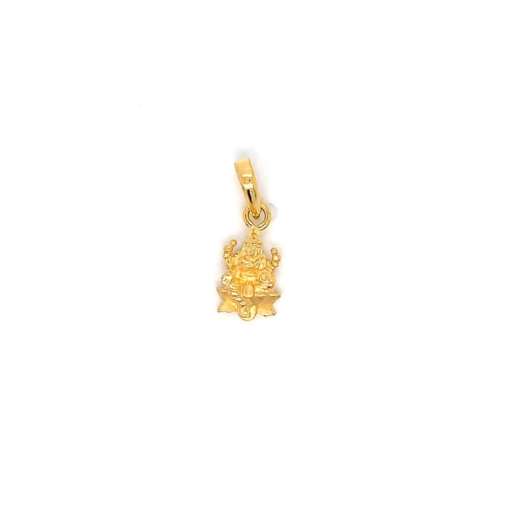 22K YG Laxmi Pendant-1pc