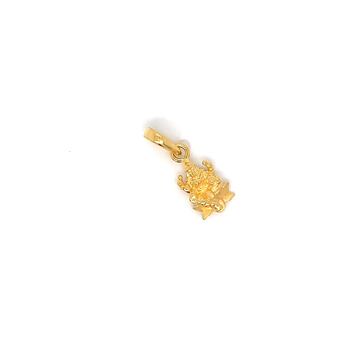22K YG Laxmi Pendant-1pc
