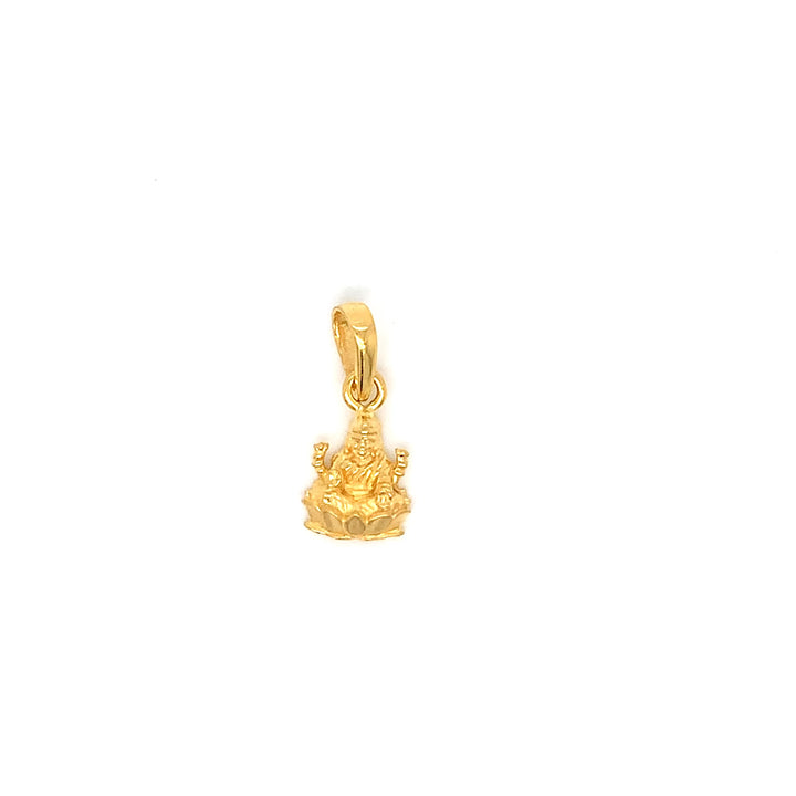 22K YG Laxmi Pendant-1pc