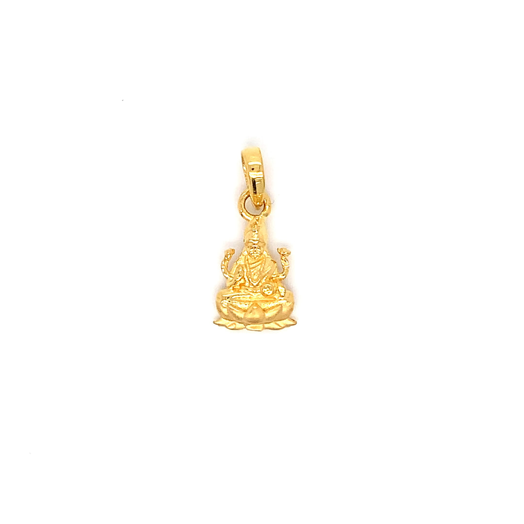 22K YG Laxmi Pendant-1pc