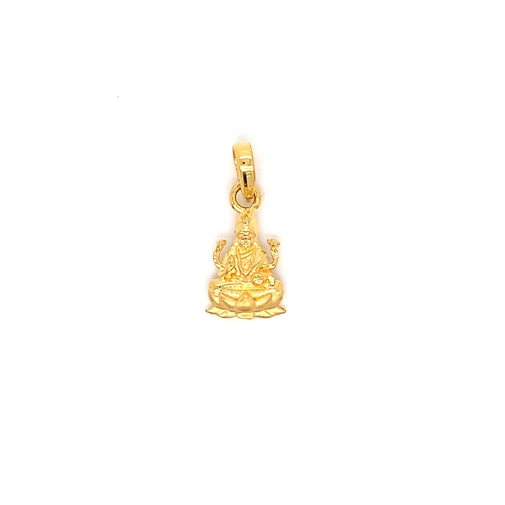 22K YG Laxmi Pendant-1pc