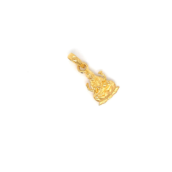 22K YG Laxmi Pendant-1pc