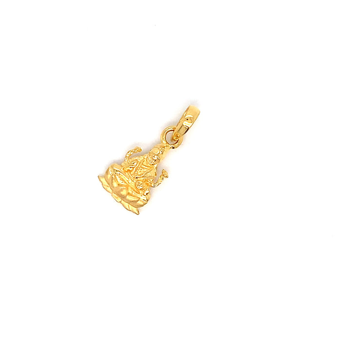 22K YG Laxmi Pendant-1pc