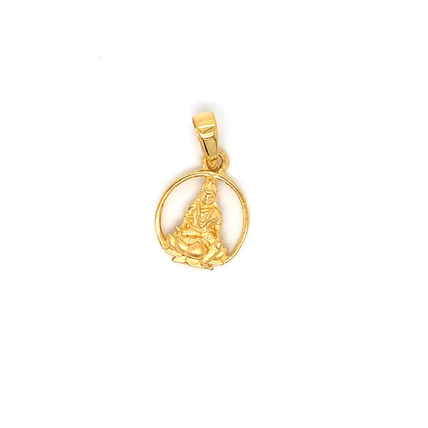 22K YG Laxmi Pendant-1pc
