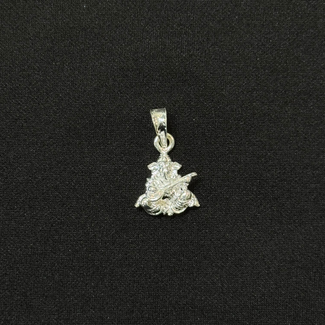 Silver Ganesh Pendant-1pc