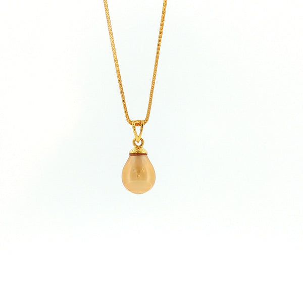 18k YG Pendant 9.94*13.07mm Golden South Sea Pearl