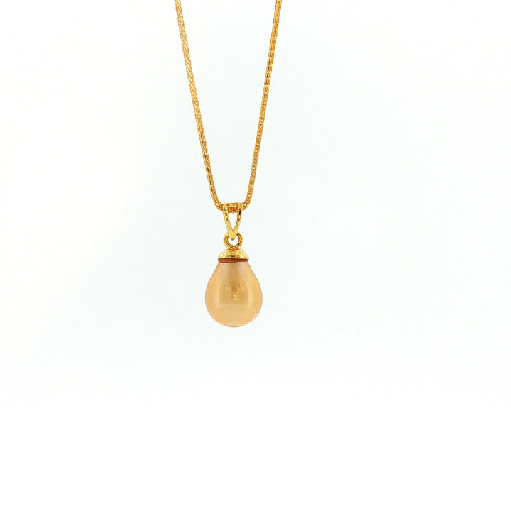 18k YG Pendant 9.94*13.07mm Golden South Sea Pearl