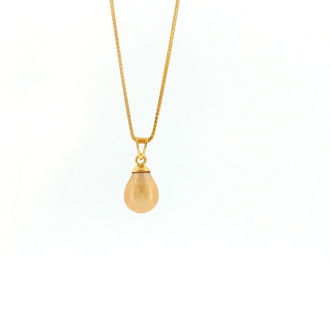 18k YG Pendant 9.94*13.07mm Golden South Sea Pearl