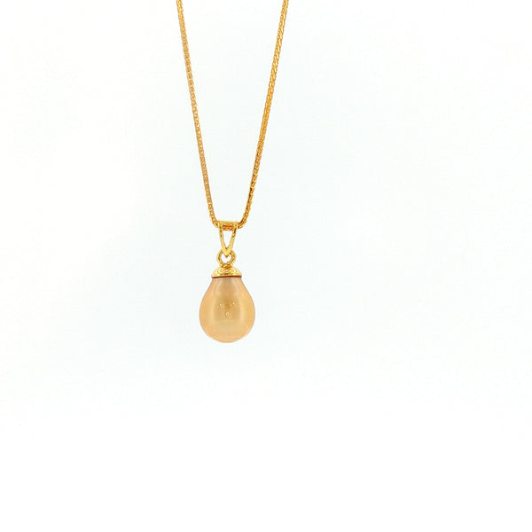 18k YG Pendant 9.94*13.07mm Golden South Sea Pearl