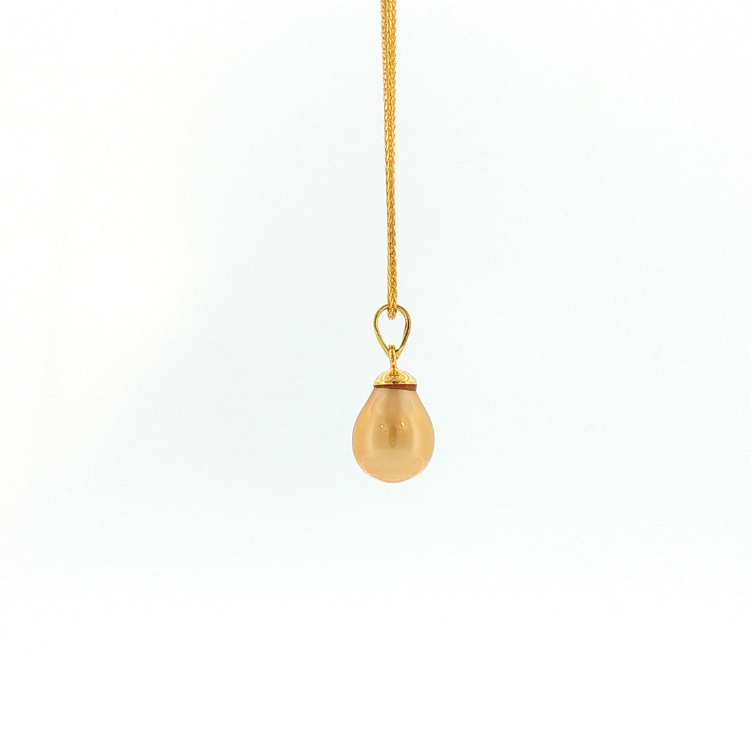 18k YG Pendant 9.94*13.07mm Golden South Sea Pearl
