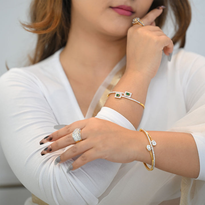 18K YG Bridal Diamond Ring-1pc