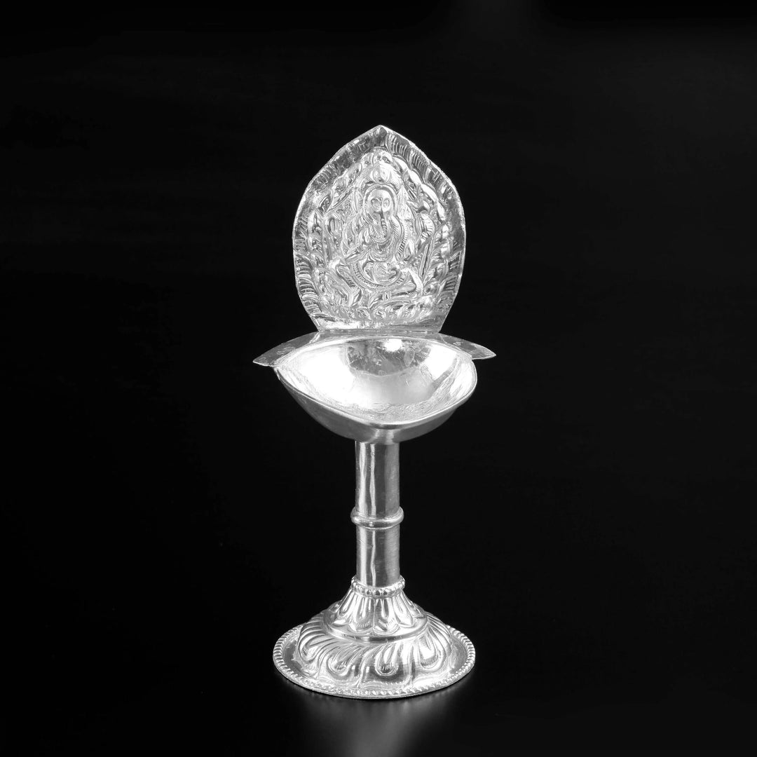Carved Ganesh Silver Diyo 6-8Tola-1pc RB Diamond Jewellers
