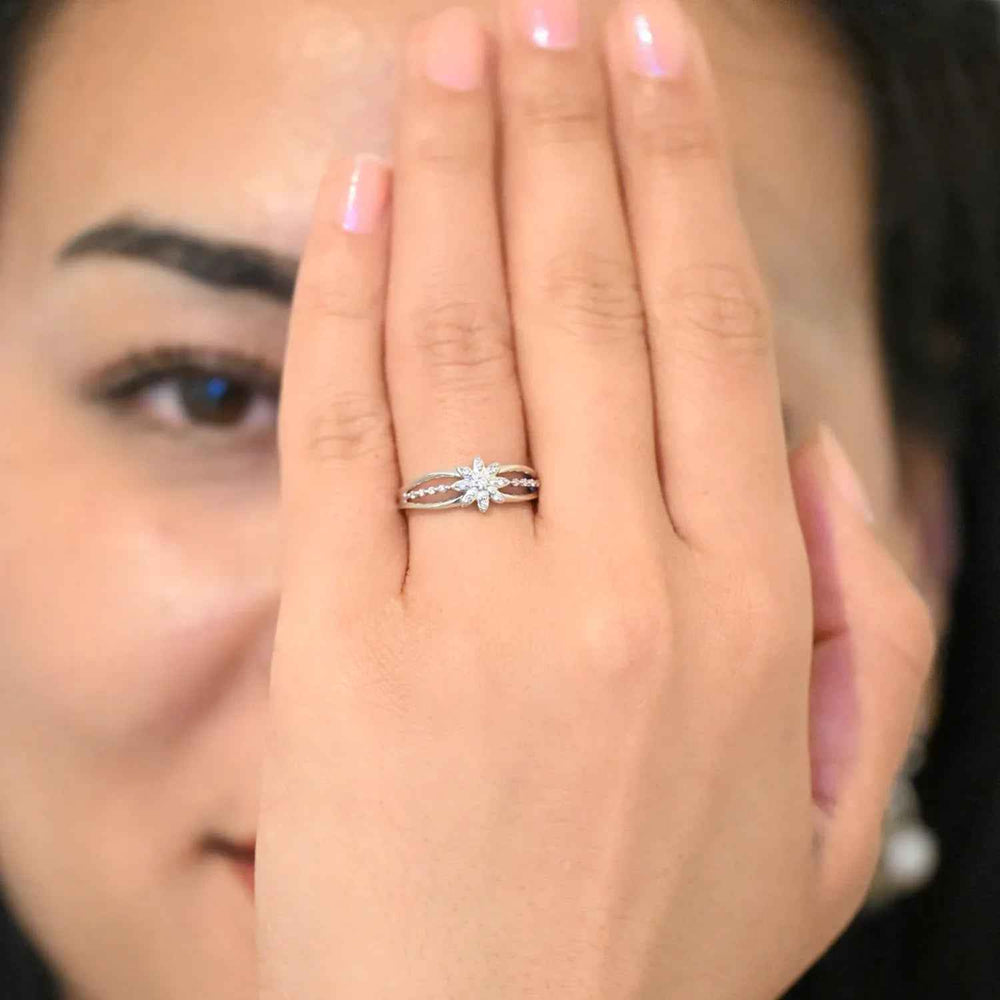 18K WG Diamond Cluster Ring-1pc