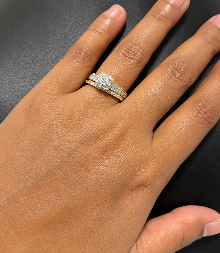 18K YG Engagement Diamond Ring- 1pc