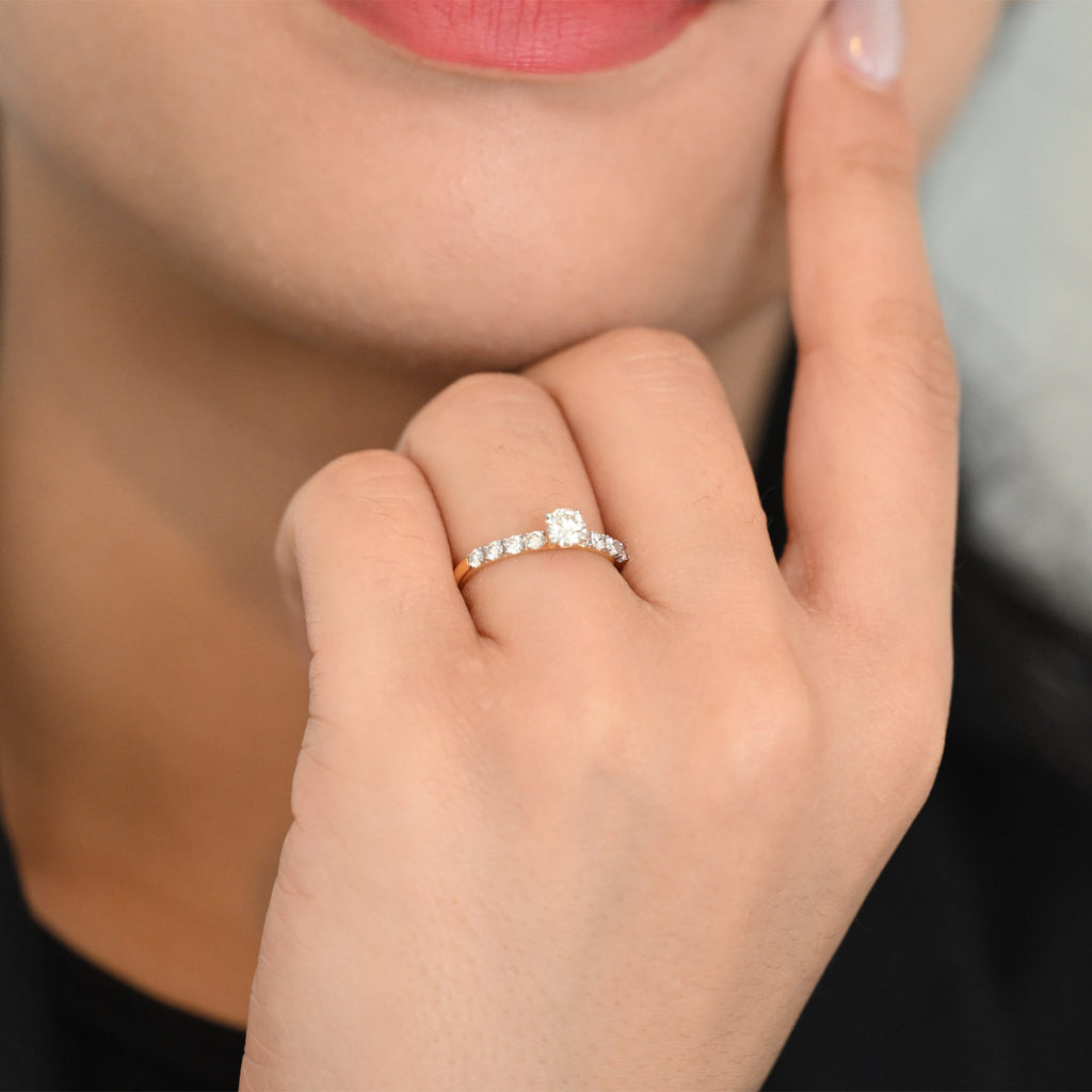 Diamond rings will complement outfits across all styles.