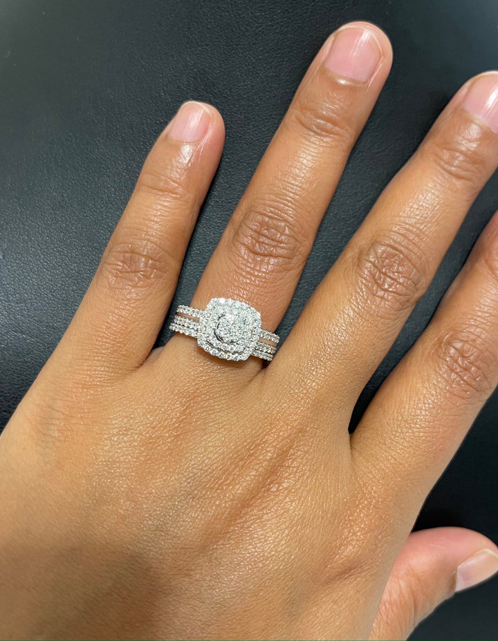 18K WG Engagement Diamond Ring- 1pc