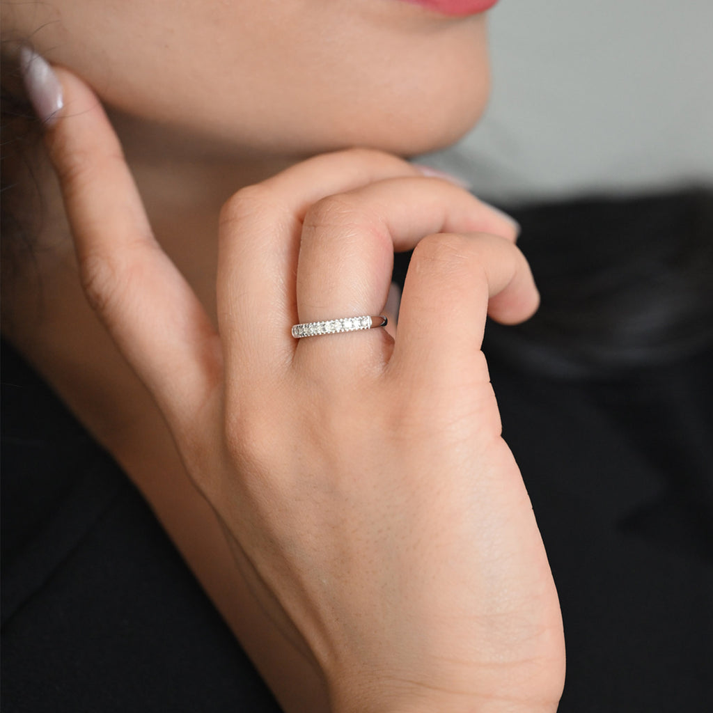 Diamond rings will complement outfits across all styles.